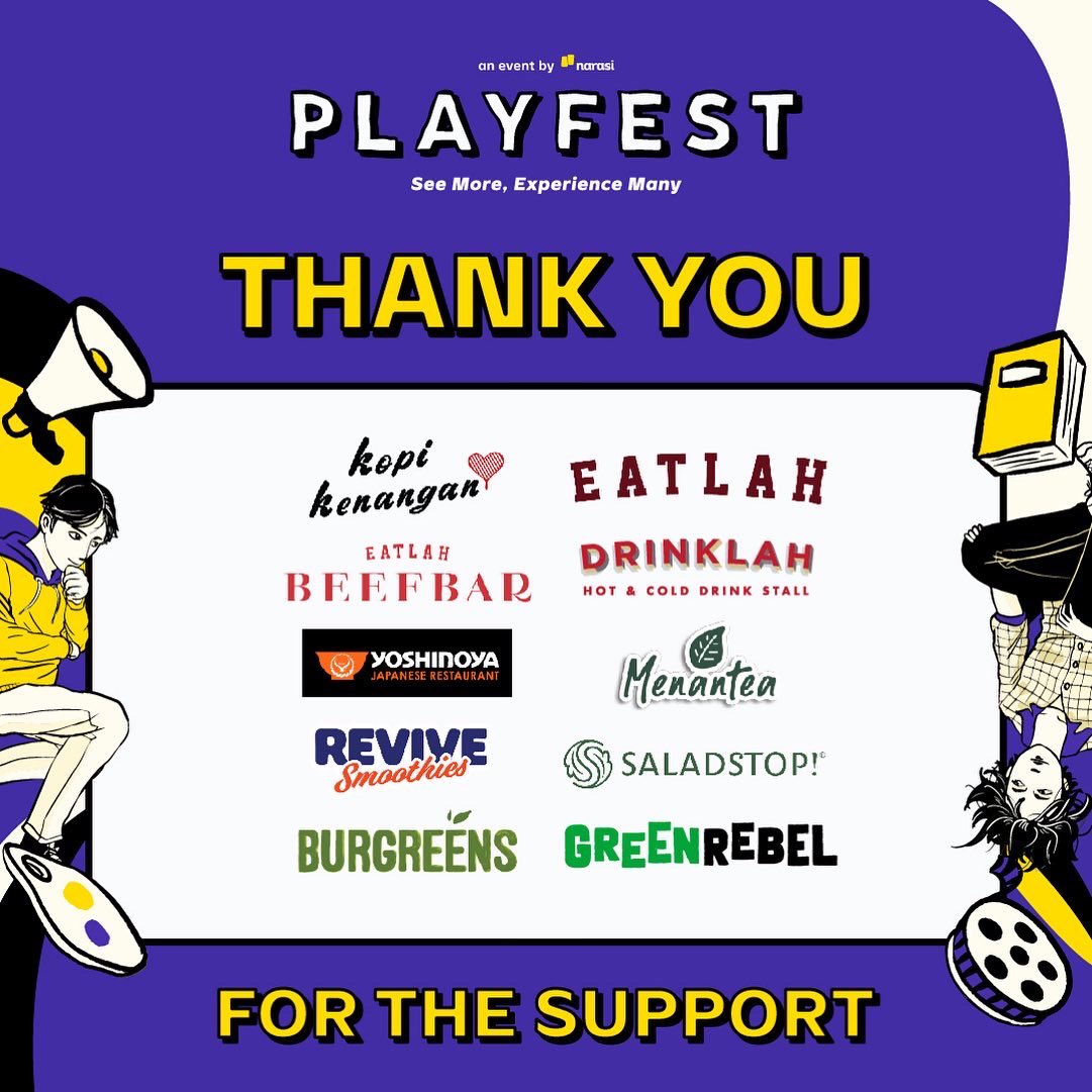 narasitv's tweet image. Terima kasih banyak buat talent, media, food and beverages, hotel, beauty dan merchandise partner yang telah mendukung Playfest!🙌🏻 | Playfest

#Playfest2022 #ReactivateYourSense