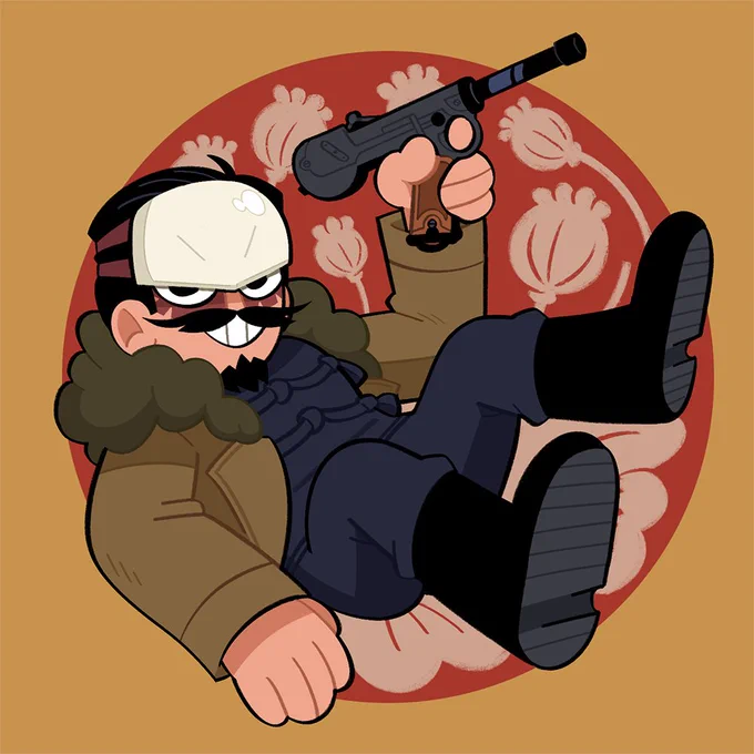 tsurumi and his lil guys :9 1/3 keychain designs for komiket next month! 