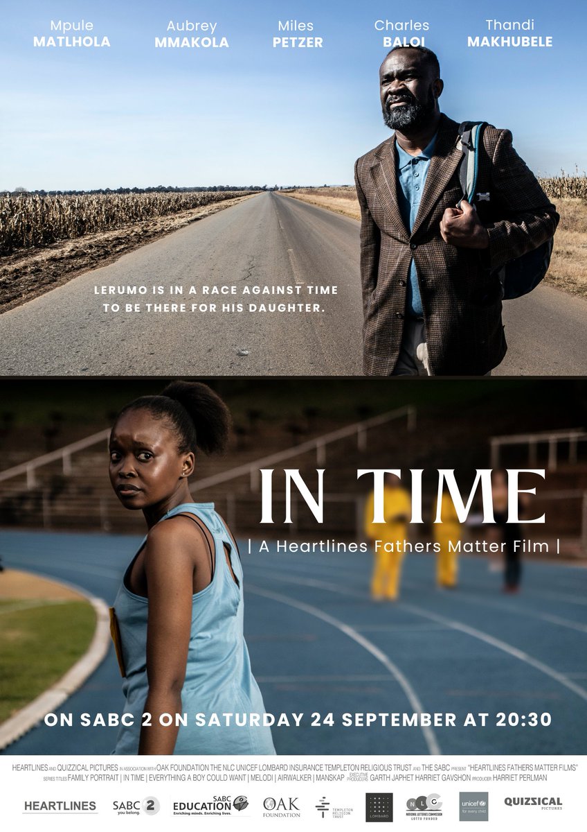 HeartlinesZA's tweet photo. Despite living far from his family for work, Lerumo is a devoted father to Bokamoso. Can he overcome big challenges to be there to support her when she needs it most? Watch In Time on Saturday 24 September at 20:30 on @SABC2 or stream it on @TelkomONE. #FathersMatterZA https://t.co/6bbXhd8cWI