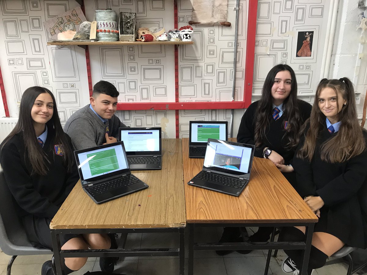 MarksGREENTEAM's tweet photo. A wonderfully interactive lesson from @climatesmart_ie this morning with our @MarksGREENTEAM and TY group! #climatesmart #ClimateEmergency #ClimateAction Massive thanks Steph and Lydia! https://t.co/dVKmzWJYty