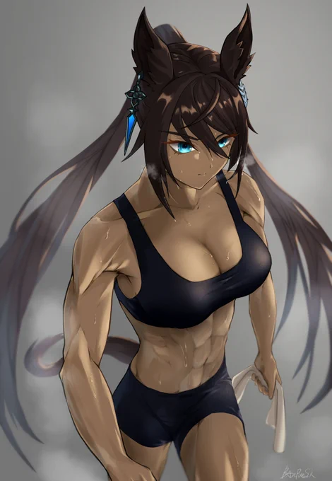 トレーニング後のシンボリクリスエス#ウマ娘プリティーダービー #ウマ娘 #シンボリクリスエス 