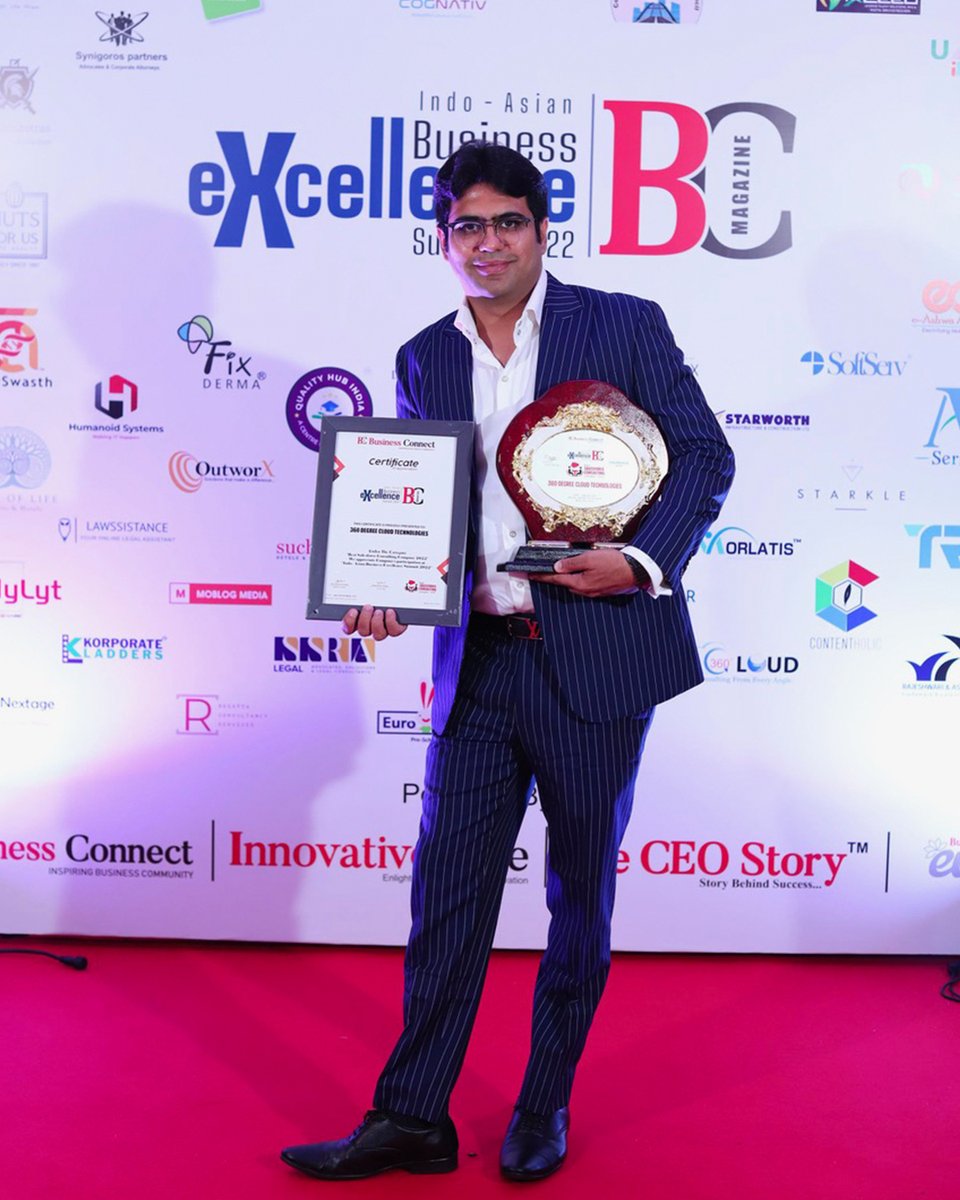 360degreecloud's tweet photo. We are pleased to tell you that 360 Degree Cloud has been judged as the “Best Salesforce Consulting Company - 2022” at the Indo Asia Awards held at New Delhi.
Congratulations to the entire team of #360DegreeCloud & #360SMSApp.
Many More to come! https://t.co/wBV57GkDWA