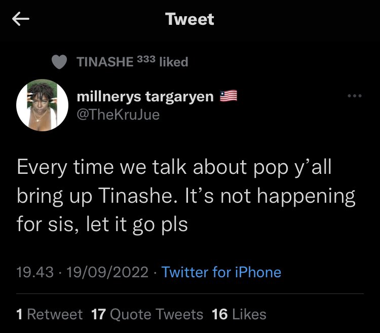 danishplaylist's tweet photo. @TheKruJue why would tinashe like this? 😭 https://t.co/jRqzVquEEE