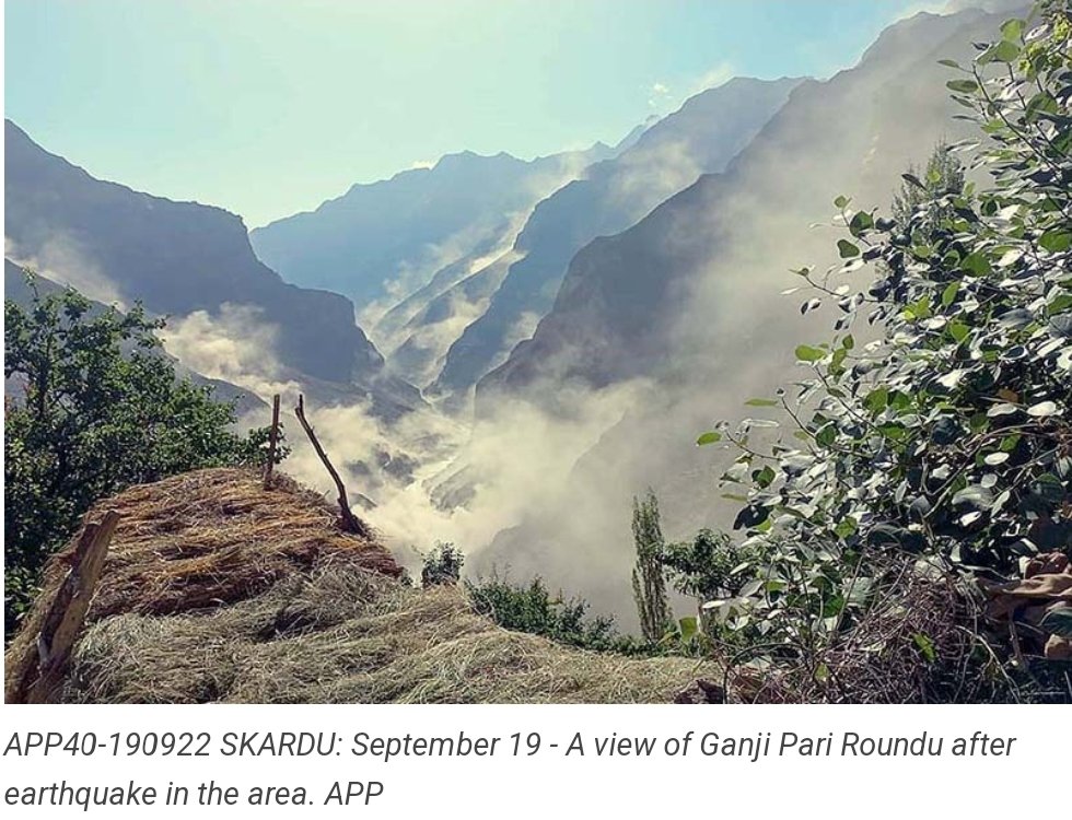 photography_786's tweet photo. A view of Ganji Pari Roundu after earthquake in the area.

#earthquake #roundu #gb https://t.co/iZKCuIQDMh
