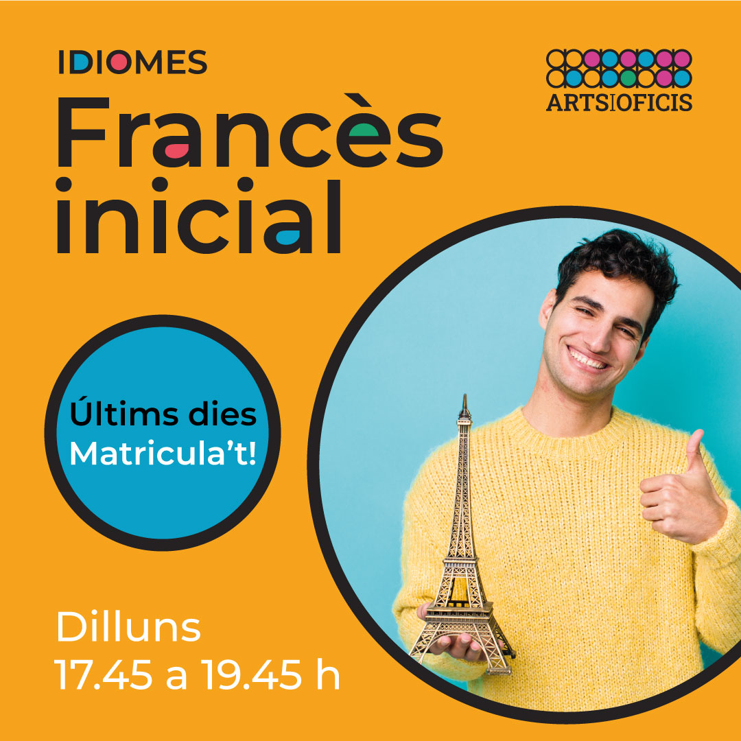 artsioficis's tweet photo. 🇫🇷 Imagina't a París passejant pels Champs-Élysées, pujant a la Tour Effiel... Seràs capaç de parlar amb la gent? Amb el curs #Francès inicial, sí!

📅 Dilluns 17.45 a 19.45h
📖 + info https://t.co/CDx7CiSuWV
📝 Matrícula https://t.co/1SPIid73Lr

#olesademontserrat #escolaidiomes https://t.co/uveIuXo3qJ