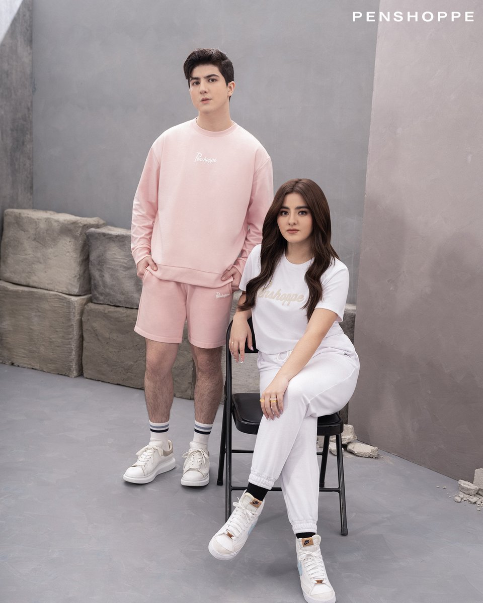 PENSHOPPE's tweet photo. Dropping these monochromatic #PENSHOPPEessentials ‘fits from @iammavylegaspi  and @LegaspiCassy for when you need off-and-on-duty ready looks! 

Shop online at https://t.co/dMvf4h7M7g, Shopee, Lazada, Zalora, and in Penshoppe stores nationwide. https://t.co/OfVtaNQQPe