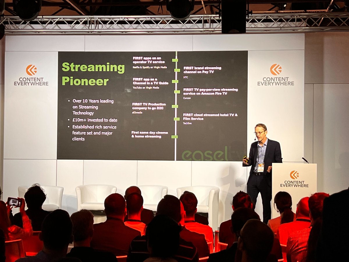 easeltv's tweet photo. Did you see Joe Foster, CEO of Easel TV, in action at the @IBC New opportunities for OTT video #streaming panel?

It was an informative session and our new streaming for all platform demonstrates these new opportunities in action – see for yourself here https://t.co/xyDDgRhKGg https://t.co/9m9G4s1cFb