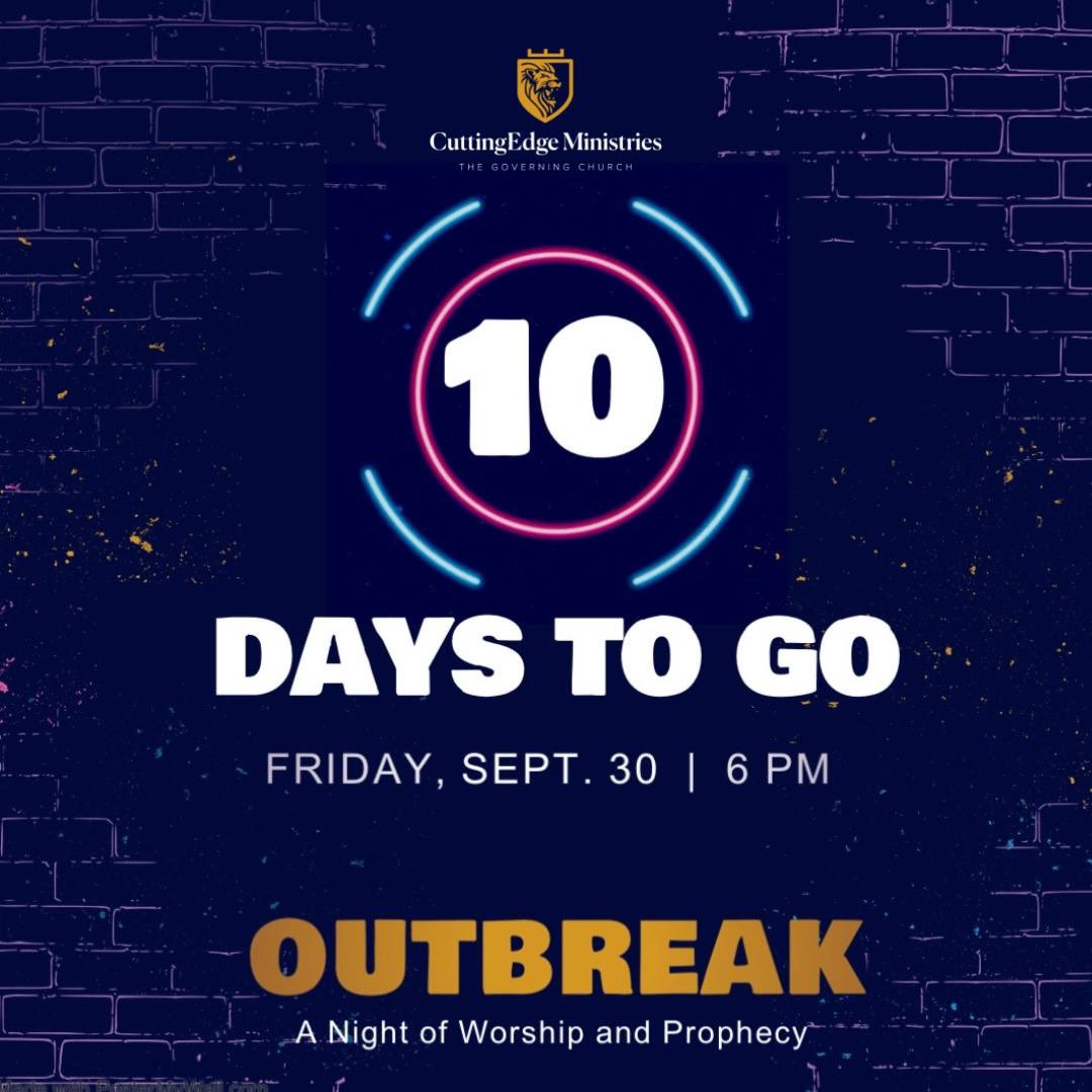 CuttingEdge_NG's tweet photo. Are you ready? Can somebody shout glory?

It's about that time again when men and women gather to raise intense worship and strong intercession unto the King of kings- Jesus Christ our Lord.

Outbreak is around the corner!

#Outbreak
#NightOfWorshipAndProphecy
#TheGoverningChurch https://t.co/RtBQsIdulV