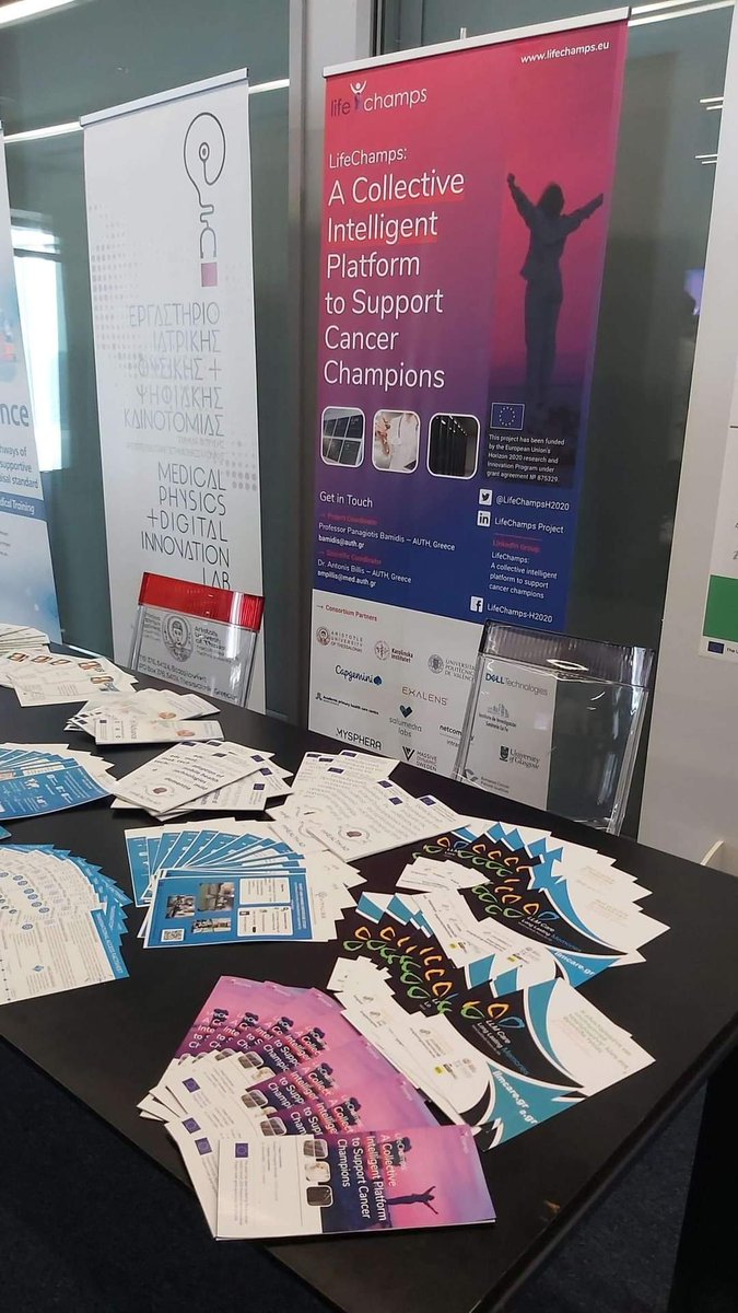 LifeChampsH2020's tweet photo. #LifeChamps #H2020 Project stood among the core supporters of the Society of Applied Neuroscience 2022 Conference on 15th-17th/09 in #Thessaloniki, Greece.

We were glad to be part of this Conference and we really enjoyed working with the great people of the @_SAN2022 Committee. https://t.co/3Dso1cUOCj