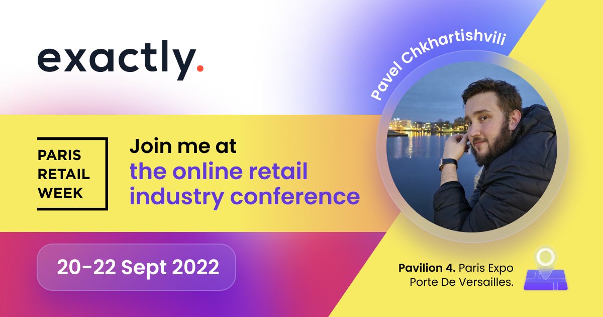 Exactlycom's tweet photo. We are at @PRWOfficial today! Look for our colleague Pavel to discuss your online payment acceptance options at very attractive and competitive rates!

#onlinepayments #onlinepaymentacceptance #ParisRetailWeek #letsmeet https://t.co/jD2qrfpGeF
