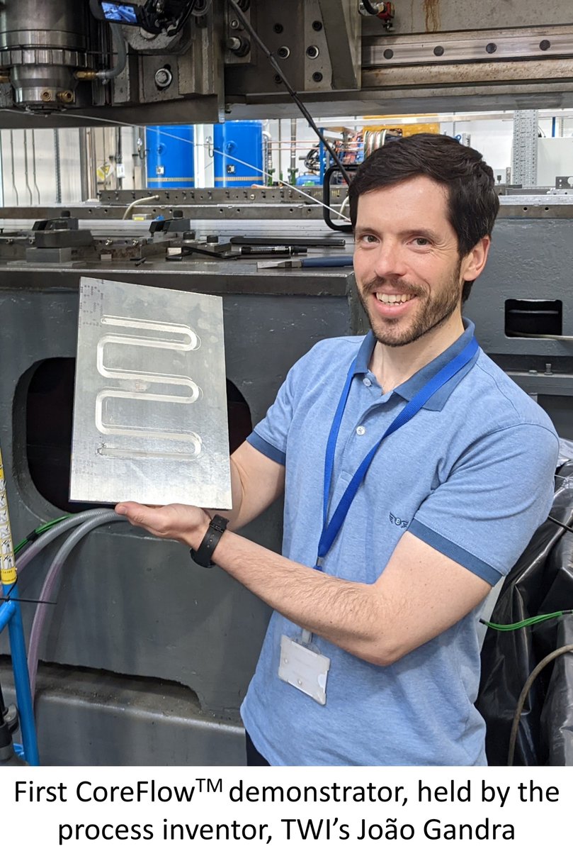 TWI_Ltd's tweet photo. EXCLUSIVE: Look at our first #CoreFlow™ prototype!
The first CoreFlow™ #prototype for project #SubSurface; a liquid-cooled #HeatSink for #PowerElectronics applications, produced!
Discover more: https://t.co/m9sfMO6LD4
#Manufacturing #Electronics https://t.co/ULUbIhxvwb