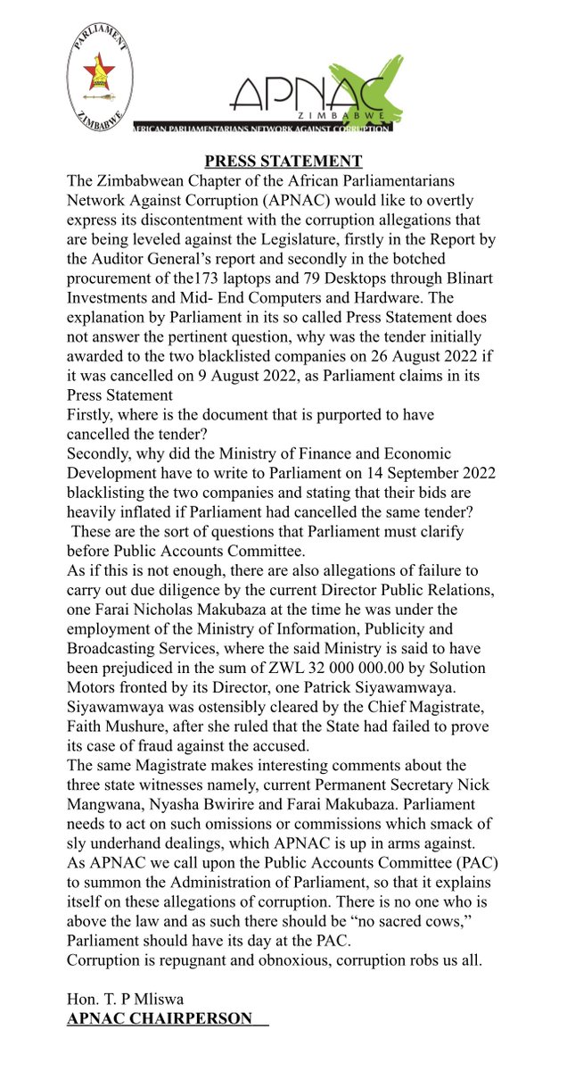 Hopewell Chin’ono on Twitter: "Most issues of corruption in Zimbabwe
