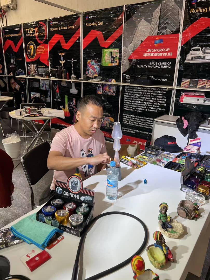 HkJinlin's tweet photo. #intertabac2022
#Intertabacexhibition
#jinlinsmokingaccessories
#exhibition 
#germany2022 https://t.co/2aPjb5IQEq