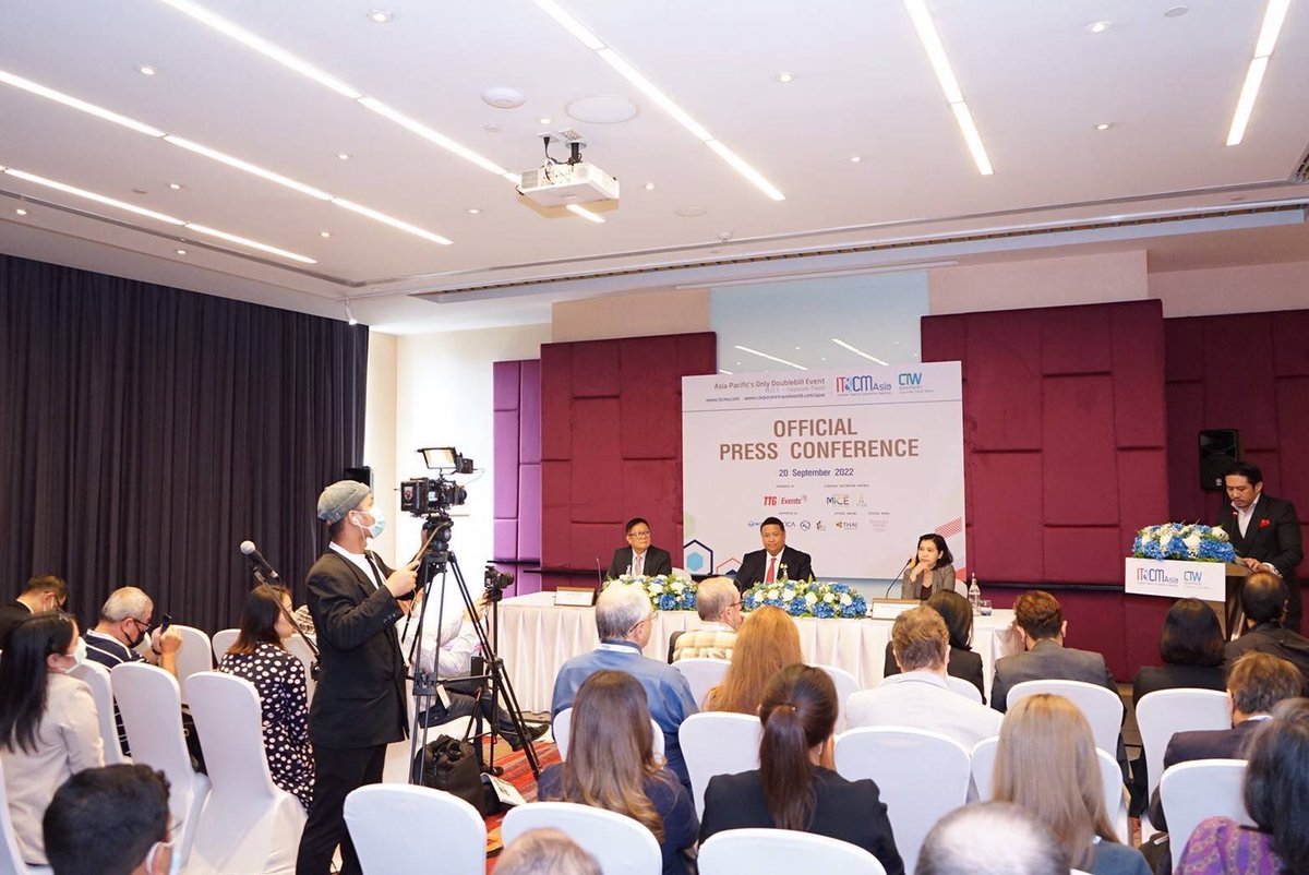 TCEB President met media at IT&amp;CMA 2022, citing industry rebound in Thailand, TCEB role as national bidder for global events, sustainability for event support, positioning Thailand with a brand “Thailand MICE – Meet the Magic”.