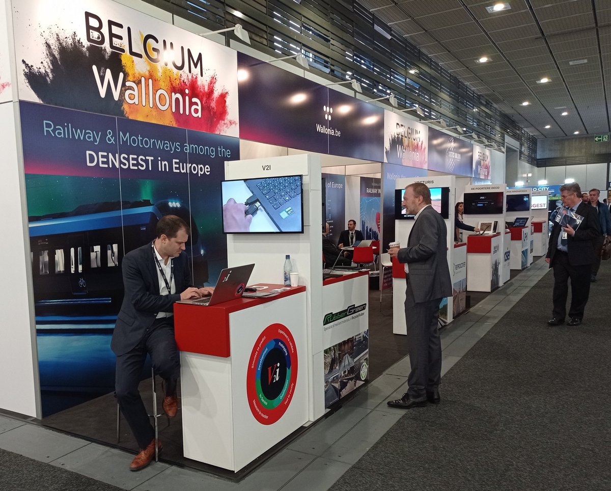 PhilippotMarie's tweet photo. Let's go for the #InnoTrans2022  show!  #Wallonia-#Belgium and its companies are eager to present their expertise and know-how hall 11.2, stand 140!  Come see us !
#wallonia #railway #awex https://t.co/c07xEeqrMy