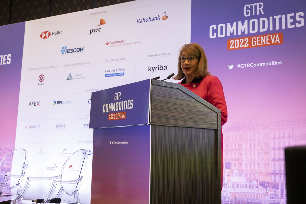 gtreview's tweet photo. Our opening panel at #GTRCommodities 2022 Geneva showcased a macro-perspective to current trends, seeking to identify risks and solutions to the complex web of commodity challenges across #trade, #credit, and #risk management.
💬 @stsaswiss, AMD, @WindwardAI, Vitol https://t.co/2cDolL03xK
