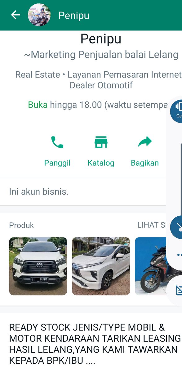 Jean_99999's tweet photo. Waspada Penipuan jual beli lelang otomotif. Mengatasnamakan polwan Adelia. 
No telp +62 813-2810-7696. Oknum penipuan online shop 
Jangan tergiur harga murah. Kata amanah hanyalah dusta belaka. 
#indonesiaviral #penipuan #Selingkuh #otomotif #lelang https://t.co/LLhVThsHUB
