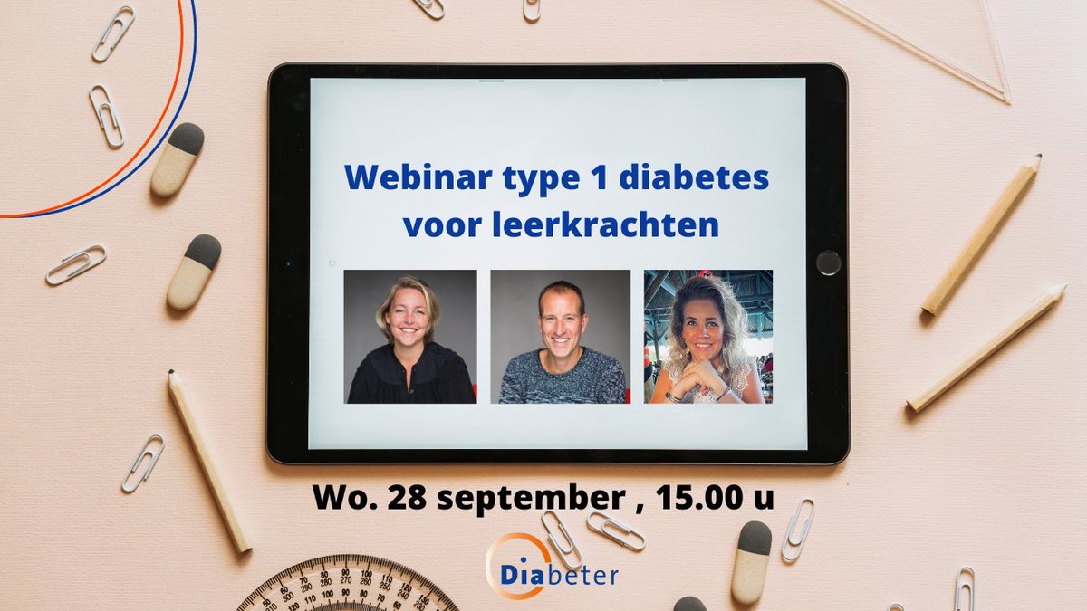 Wat is type 1 diabetes? Onze diabetesverpleegkundigen vertellen er graag meer over aan de leerkrachten van kinderen met type 1 diabetes tijdens ons #webinar op 28 september. Aanmelden kan via diabeter.nl/nl/over-diabet…