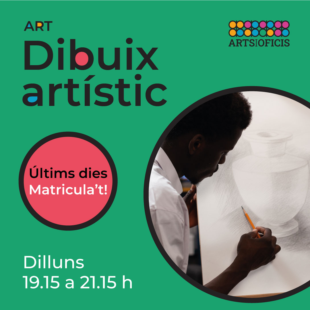 artsioficis's tweet photo. 🎨 Si vols millorar la teva tècnica de dibuix i impulsar la teva creativitat pots fer-ho amb el curs de #DibuixArtístic!

⚠️ Queden poques places

📅 Dilluns 19.15 a 21.15 h
📖 + info https://t.co/B5S9CVtRrO
📝 Matrícula https://t.co/1SPIid73Lr

#olesademontserrat #tallerdibuix https://t.co/OMsmiE9Yj8