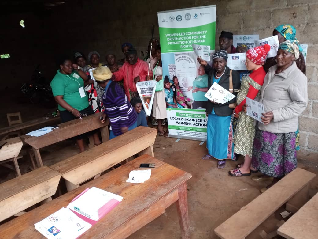 grassroots_wid's tweet photo. MY UNSCR1325 IN MY POCKET. Persons leaving with disabilities are not left out. GRAWIDCAM carried out a dialogue session with leaders of different groups of people with different impairments in Tumuku a locality in Belo sub division. @UNSCR1325,  living no one behind https://t.co/txXPeUFMQS