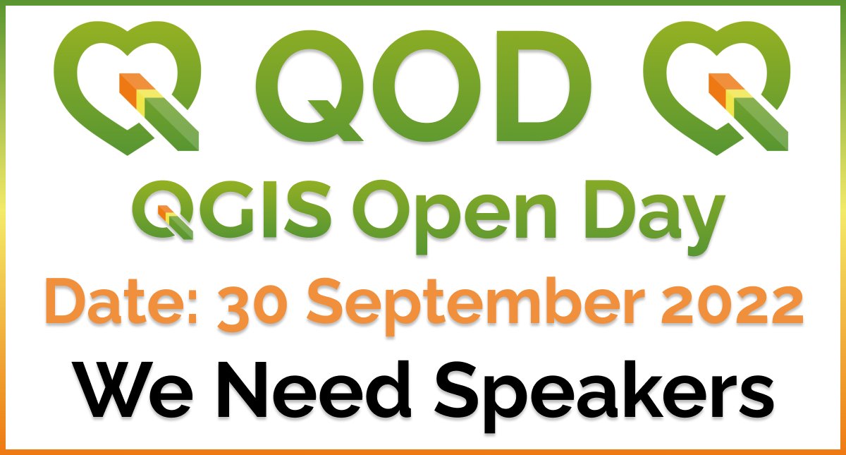Hello, awesome community. The next #QGISOpenDay is on the 30th of September 2022. We are looking for speakers. If you have some cool QGIS workflows or functionality to show us contact @amzenviro or see the wiki: github.com/qgis/QGIS/wiki…