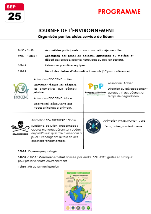 GPOUETCONSULT's tweet photo. A Pau, tous présents le 25 septembre à la journée de l'environnement organisée au Zénith de Pau par les clubs service du Béarn avec la présence d'associations nationales et internationales comme #SeaShepherd #Waterfamily #Ecocene il n'est jamais trop tard pour changer notre monde https://t.co/AoUbqHqHj2