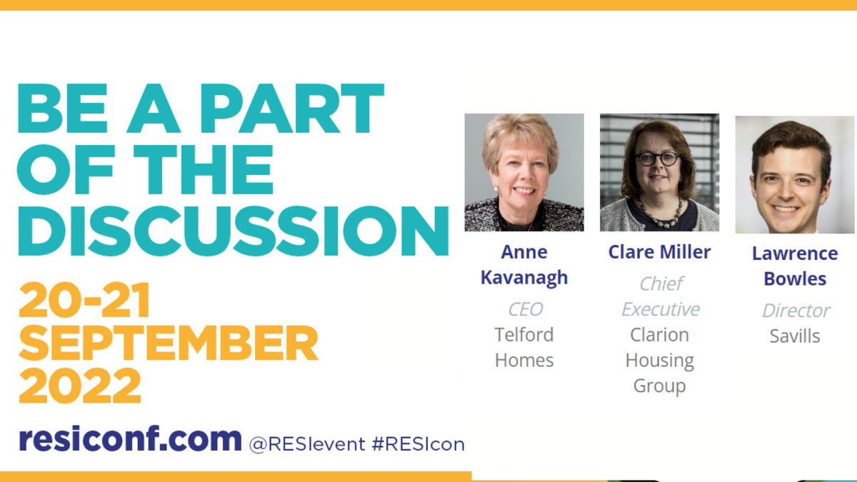 RESI Awards (@resievent) on Twitter photo Next on stage at #RESi360 is our renowned CEO panel who are back to tackle the impact of everything from the end of Right to Buy, to build cost inflation & the #costofliving
Not to be missed!
<a href="/Clarion_Group/">Clarion Housing Group</a> <a href="/Savills/">Savills</a> <a href="/TelfordHomes/">Telford Homes</a>
#righttobuy #residential Next on stage at #RESi360 is our renowned CEO panel who are back to tackle the impact of everything from the end of Right to Buy, to build cost inflation & the #costofliving
Not to be missed!
<a href="/Clarion_Group/">Clarion Housing Group</a> <a href="/Savills/">Savills</a> <a href="/TelfordHomes/">Telford Homes</a>
#righttobuy #residential