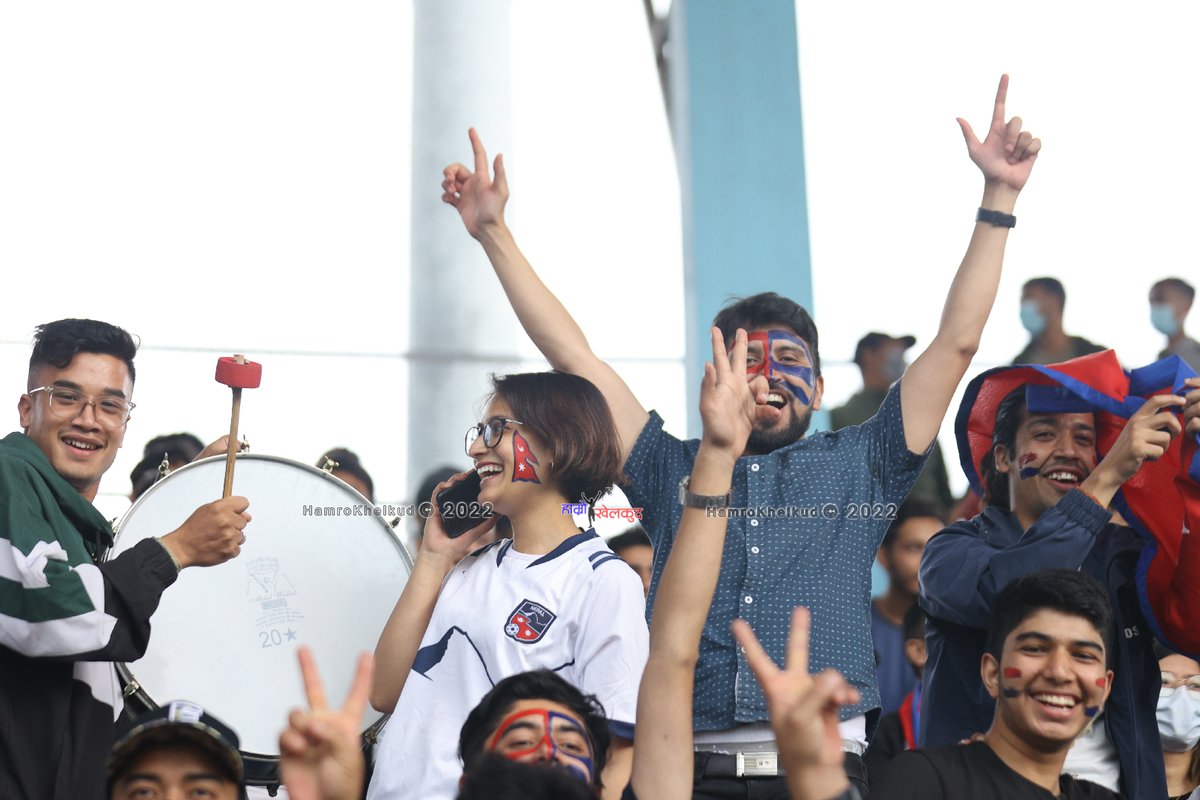 TheVARShow1's tweet photo. Not the result we wanted but we enjoyed this Women's SAFF Championship to the fullest. 🇳🇵 

@SamipBaral 
@Sushil_Spurs 

Photo Credits: @Goal_Nepal   and @HamroKhelkud 
#TheVARShow https://t.co/VNQaErplvN