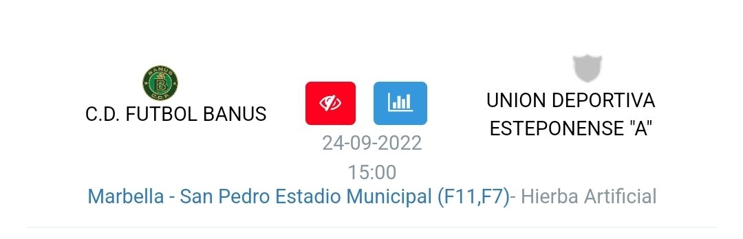 Mrxsrp's tweet photo. #futbol 3 Andaluza Senior G3
J2
@PLCompadres vs @CdS_SportsClub 25/9 20 H serrano lima
Las Lagunas vs @CostaUnidaFC 24/9 20 H CD Las lagunas
#CDFBanus vs @EsteponenseADC 24/9 15 H Almagro
@CDEstepona B vs @cdmijas 24/9 19:30 muñoz Perez
@Acedotor @alsoldelacosta @CostaDelSolNew1 https://t.co/QGQs0Cimz5