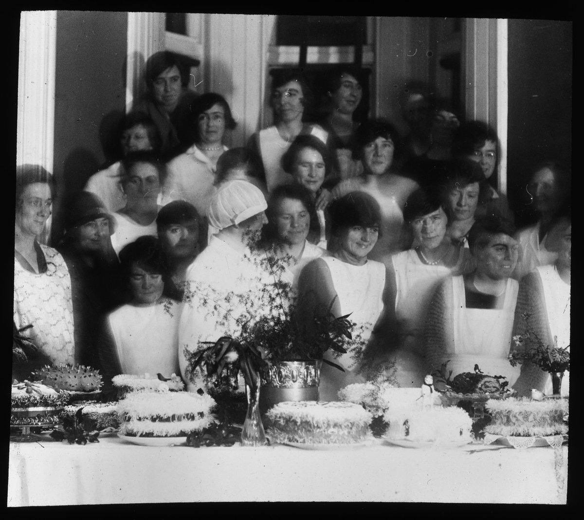 TCDResearchColl's tweet photo. On Your Marks, Get Set, Bake!
Here’s a picture from the Great Balbriggan Bake-off! Starched aprons and iced cakes captured in all their glory! Image is taken from the Frank Stephen’s exhibition, currently installed in the Long Room. #GBBO #FrankStephens https://t.co/3hEPRw3GrV https://t.co/kXNdNPqb3X