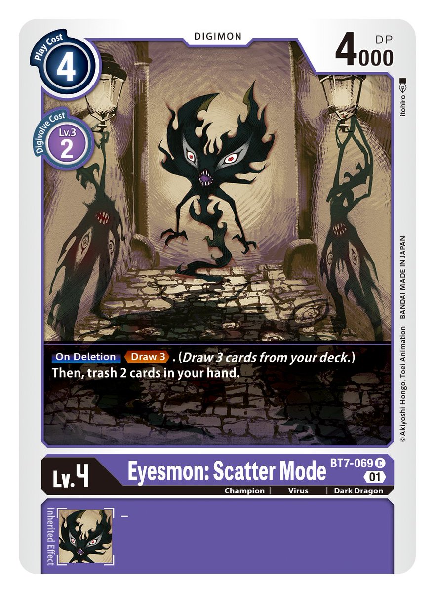 digimon_tcg_EN's tweet photo. [Digimon Card Game Anime Highlights]
Hello Digimon Tamers!
Last week's episode of #DigimonGhostGame @Crunchyroll featured Eyesmon &amp; Eyesmon: Scatter Mode!
Which #Digimon do you want to see next? Which have been your favorites?
https://t.co/3S6zftJAZk
#DigimonCardGame #DigimonTCG https://t.co/WbMdVGrbRg