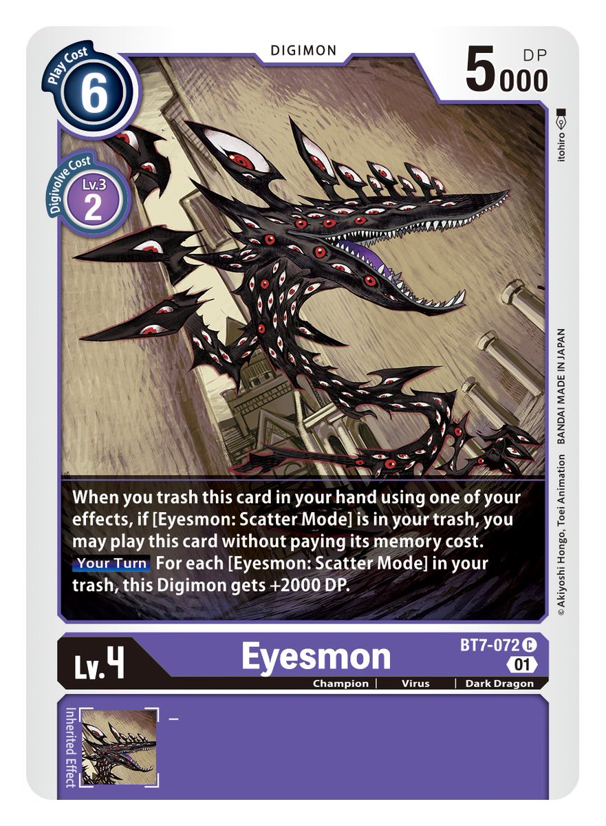 digimon_tcg_EN's tweet photo. [Digimon Card Game Anime Highlights]
Hello Digimon Tamers!
Last week's episode of #DigimonGhostGame @Crunchyroll featured Eyesmon &amp; Eyesmon: Scatter Mode!
Which #Digimon do you want to see next? Which have been your favorites?
https://t.co/3S6zftJAZk
#DigimonCardGame #DigimonTCG https://t.co/WbMdVGrbRg