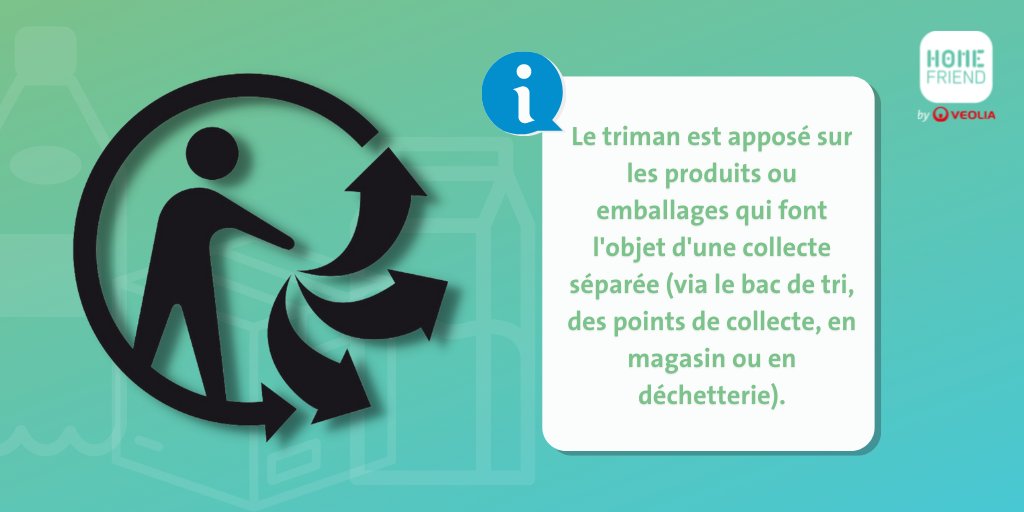 HomeFriendFR's tweet photo. [#Recyclage] 🚮 

Depuis le 8 septembre #2022, la 🇫🇷 a rendu obligatoire l'affichage de son propre #logo #Triman sur les emballages recyclables afin de simplifier la vie quotidienne des 🇫🇷 et d'augmenter les taux de #recyclage dans le pays.♻️

#Déchets #Emballages #Tri https://t.co/57Ly0ZI6LN