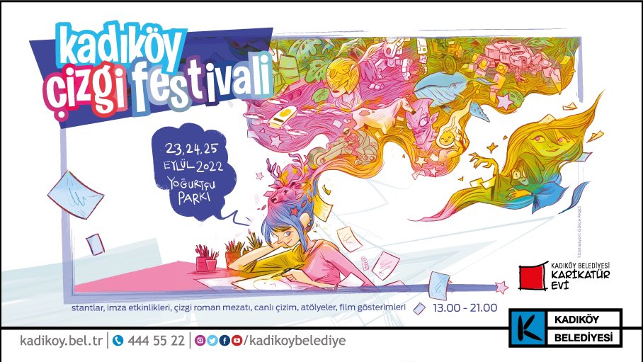 23-24-25 Eylül’de Kadıköy Çizgi Festivali’nde görüşmek üzere💫 #cizgiroman #manga #festival