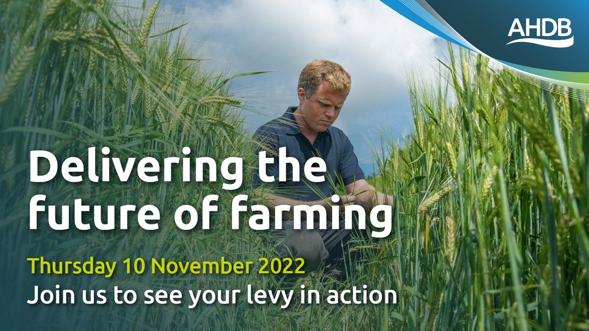 Many of you participated in #ShapetheFuture to tell us what matters the most to you. Join us in November to see how your levy will be invested to deliver the best value and how your views are at the heart of our plans. 
Book today ➡️ ahdb.org.uk/events/deliver…