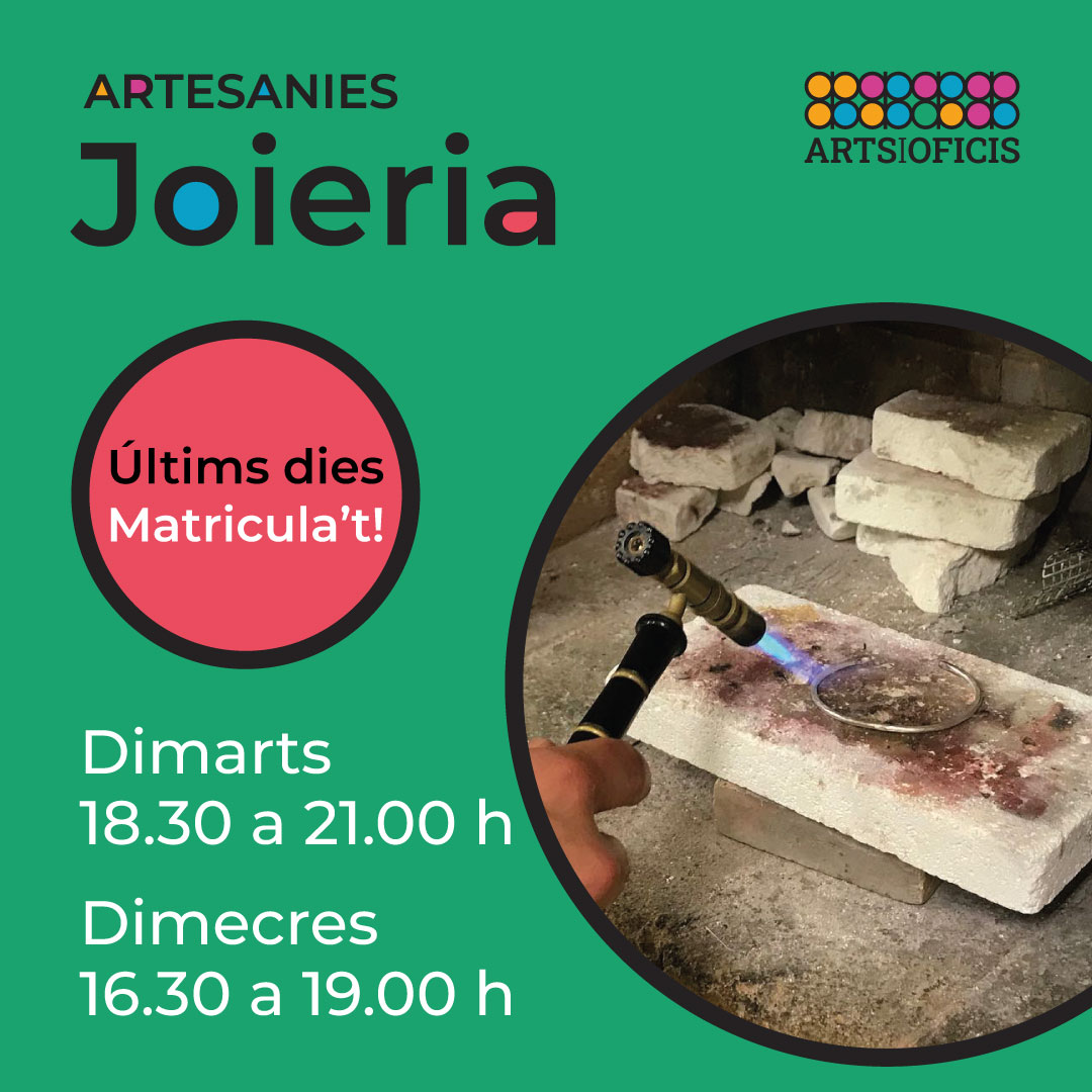artsioficis's tweet photo. 💍 La resposta és SÍ! Pots crear #joies espectaculars amb les teves mans! 
Necessites eines i coneixements però d'això no te'n preocupis, ens n'encarreguem nosaltres ✌🏻

📖 + info https://t.co/V81GQRnKH7
📝 Matrícula https://t.co/1SPIicPsTT

#olesademontserrat #cursjoieria https://t.co/0ivtPRL0Dy