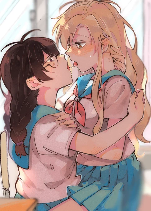 ドS陰キャ× 激弱ドM陽キャ【放課後の教室】#創作百合 