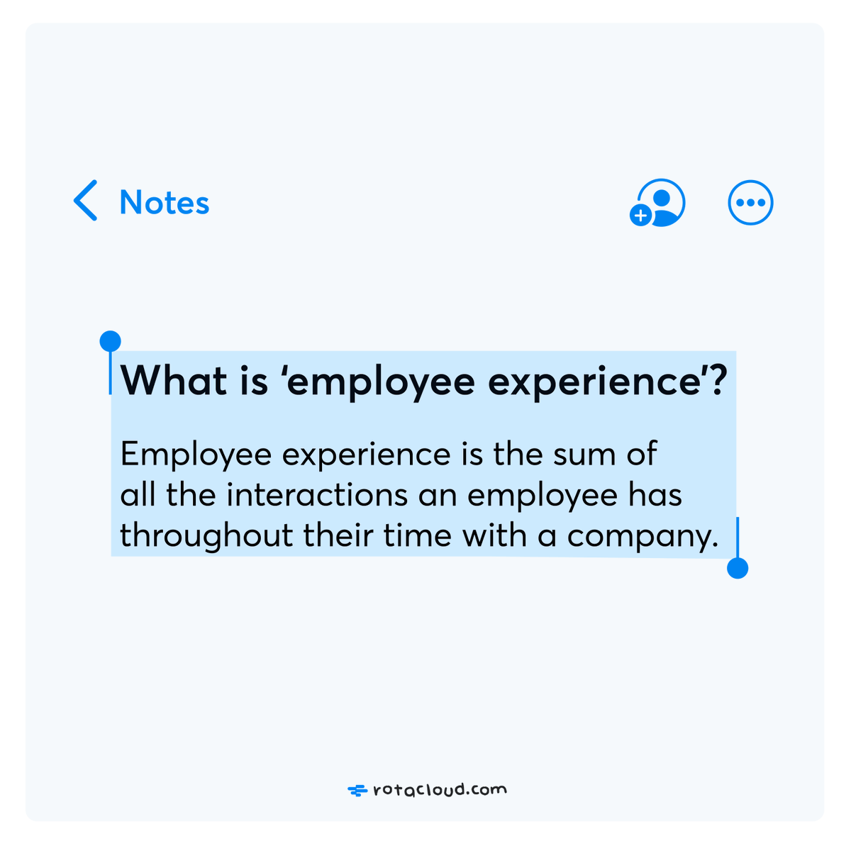 RotaCloud's tweet photo. "Employee experience" isn't just some trendy new buzzword — it can impact everything from staff recruitment and retention, to productivity.

Here's our intro to #EmployeeExperience, and how to get it right 👉 https://t.co/dS7nUQNDk0 https://t.co/24DIFNmiEt