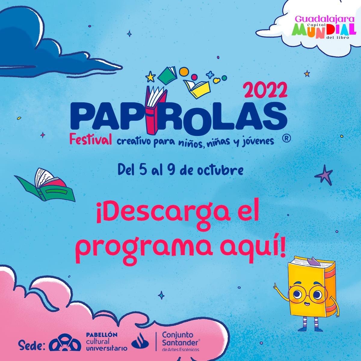 XtiNetwork's tweet photo. ¡Descubre todo lo que tendremos para ti del 5 al 9 de octubre en  #FestivalPapirolas2022!

Descarga el programa en el siguiente enlace 🤩👇

https://t.co/lBZ9n7F9tz https://t.co/XiQvRgfpu4