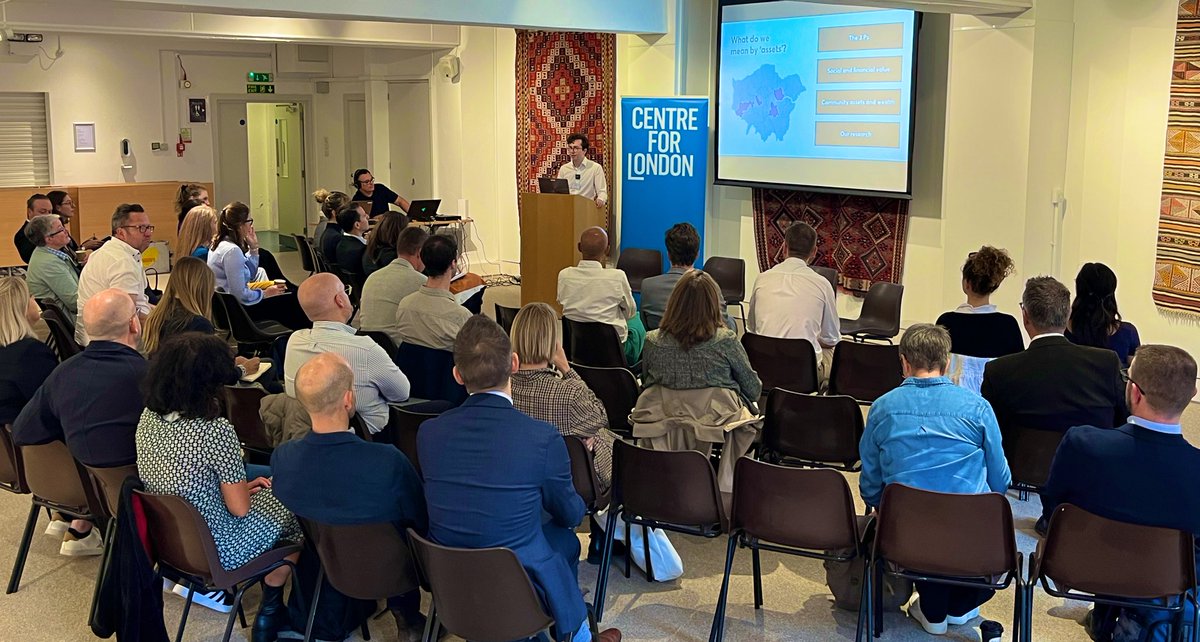 joe_barnsley's tweet photo. Great to be here for #LDNassets - my first @centreforlondon public event.
Looking forward to a great discussion on how councils in London can make the most of their procurement budget, pensions funds, & property portfolios.
@JonTabbush introducing our research. https://t.co/BnKVRen6VL