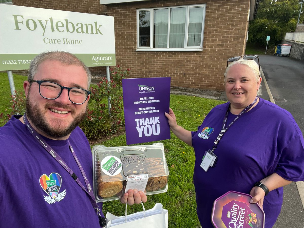 Unisonderbycity's tweet photo. We are getting ready for a pit stop but here’s a few more pics - #frontlinefortnight @UNISONEastMids https://t.co/2Grh5O4azB