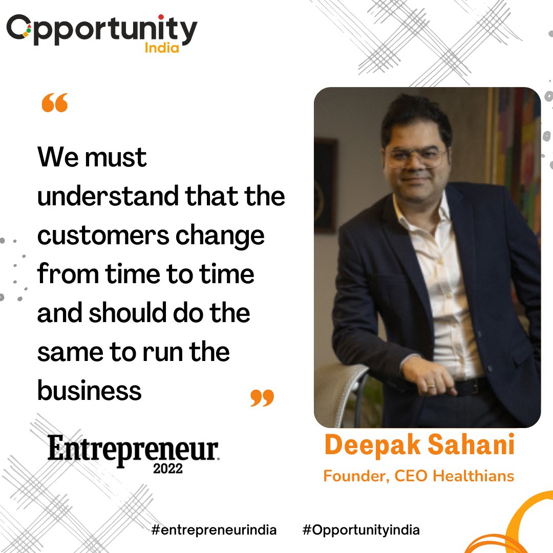 Deepak Sahni, Founder &amp; CEO, <a href="/healthians/">Healthians</a> at Entreprenuer Summit 2022.

#Opportunityindia #entrepreneur #summit #business #startup #education #buildfortomorrow #networking #visionaries #conference #exhibition #awards #entrepreneurial #india #delhi