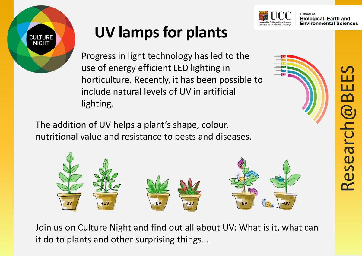 PLANTS_UCC's tweet photo. Join us on #culturenight at @uccBEES this Friday and find out what "magic" #UV can do to everyday things (and plants of course)!
#magicofscience https://t.co/yeFT2jbn1H