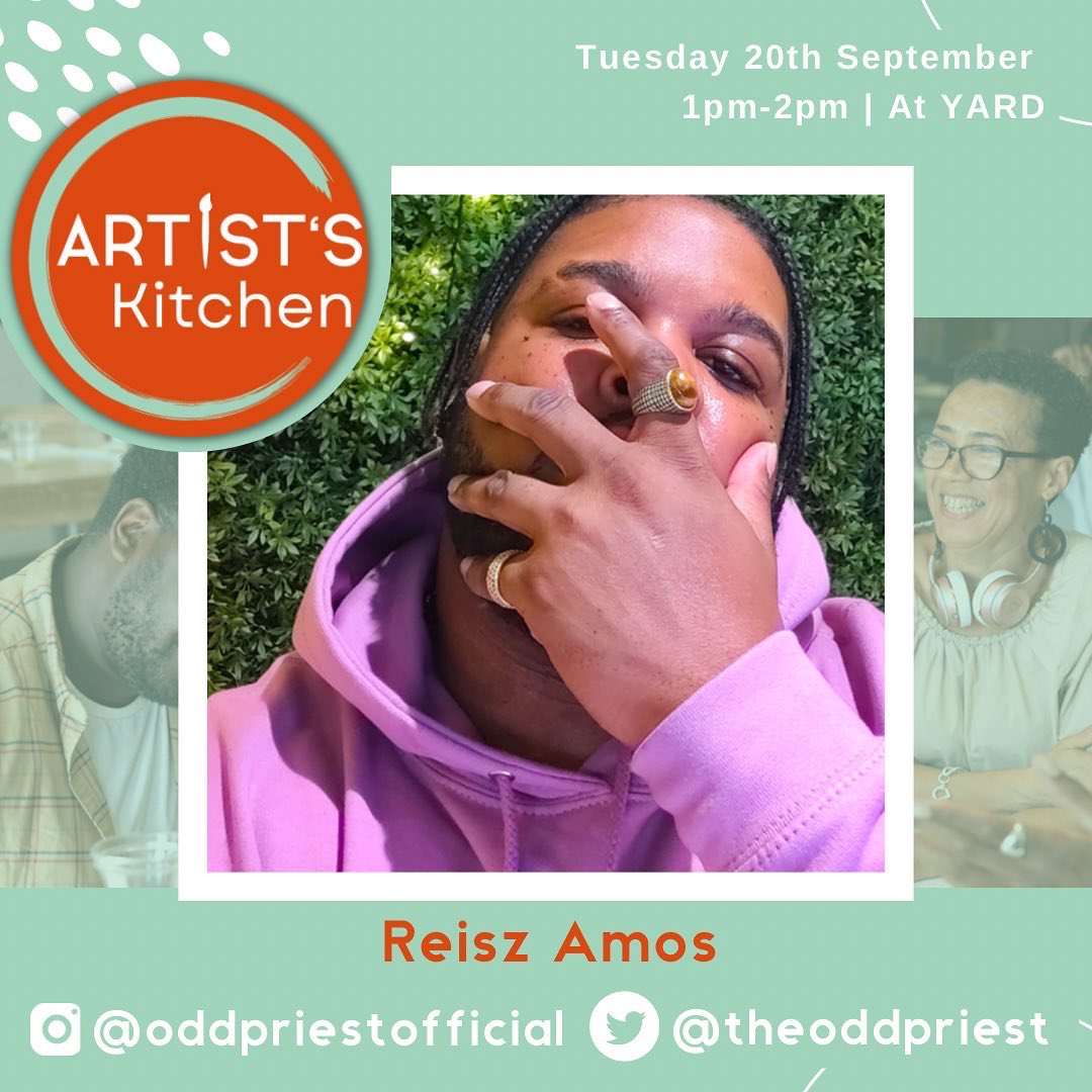 yardarthouse's tweet photo. This week’s #FREEYARD 😍😍😍
ARTIST KITCHEN today with the incredible @oddpriestofficial talking all things multi- and trans-disciplinary 🎨🎼✨ https://t.co/V60zf8VSBL