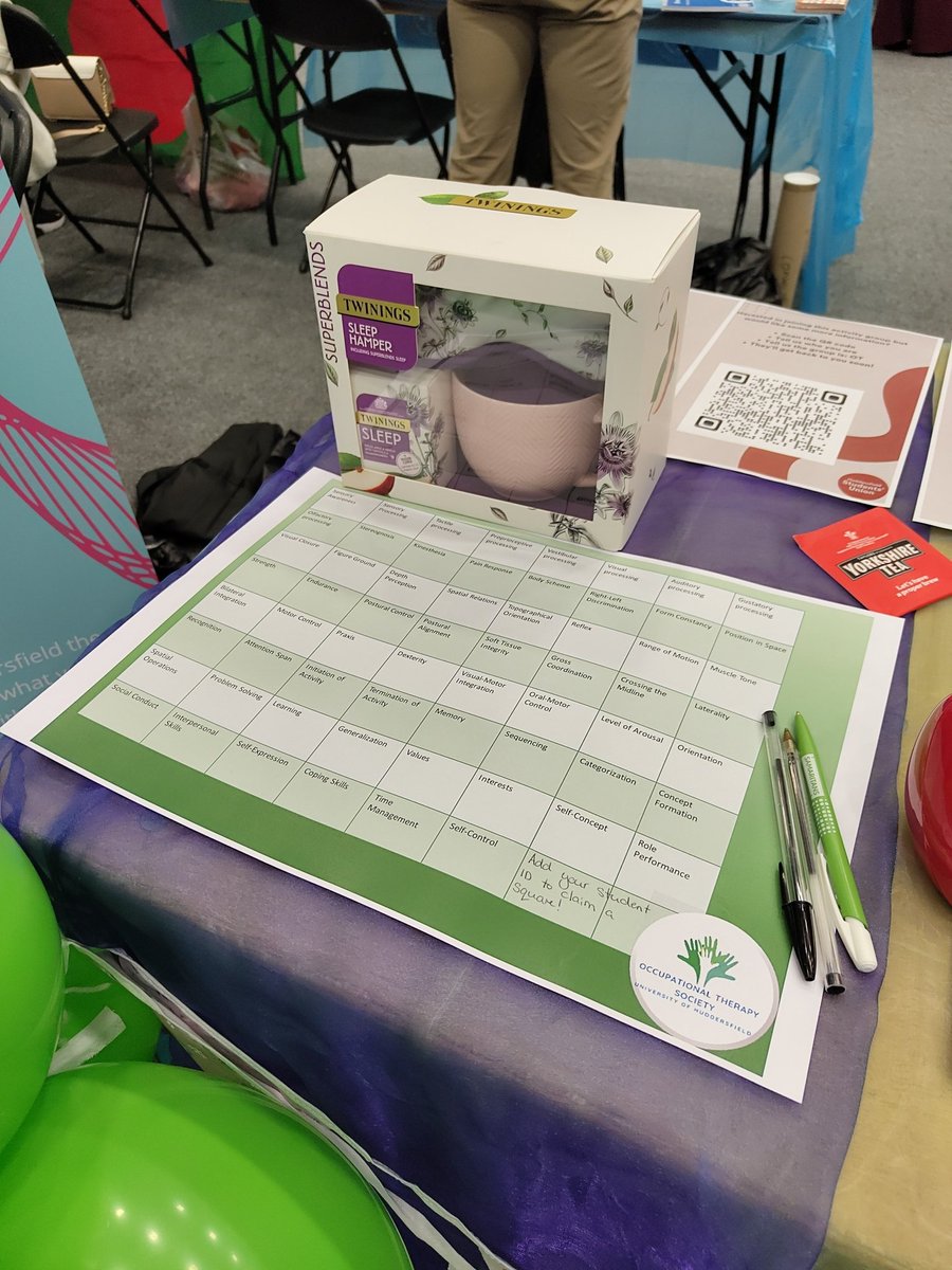OTsocietyhuds's tweet photo. Come down and enter our #performancecomponents Sweepstake!#welcomefair @Hudds_Uni_OT ππ@HuddersfieldUni #win #OT https://t.co/bFogXY6koA