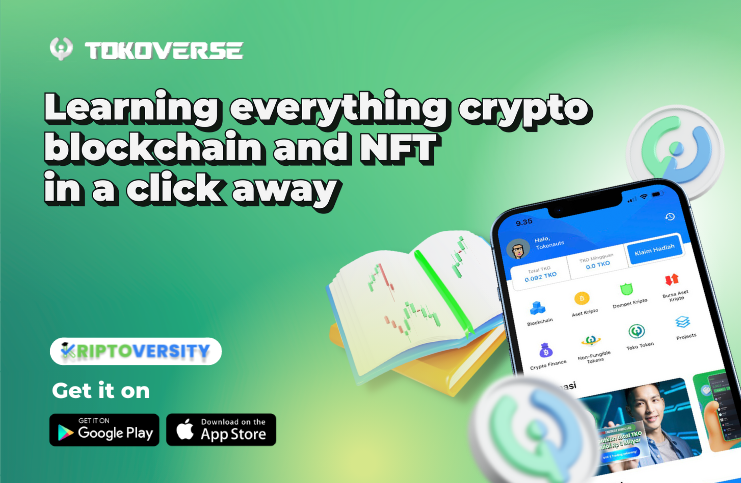tokotoken_id's tweet photo. Let's get learn more regarding Crypto assets, NFT, and Blockchain! all you have to do is download Kriptoversity and dig for more knowledge on it!!!

#tokoverse #kriptoversity #TKO #blockchain #tokocrypto https://t.co/pnukXa4opw