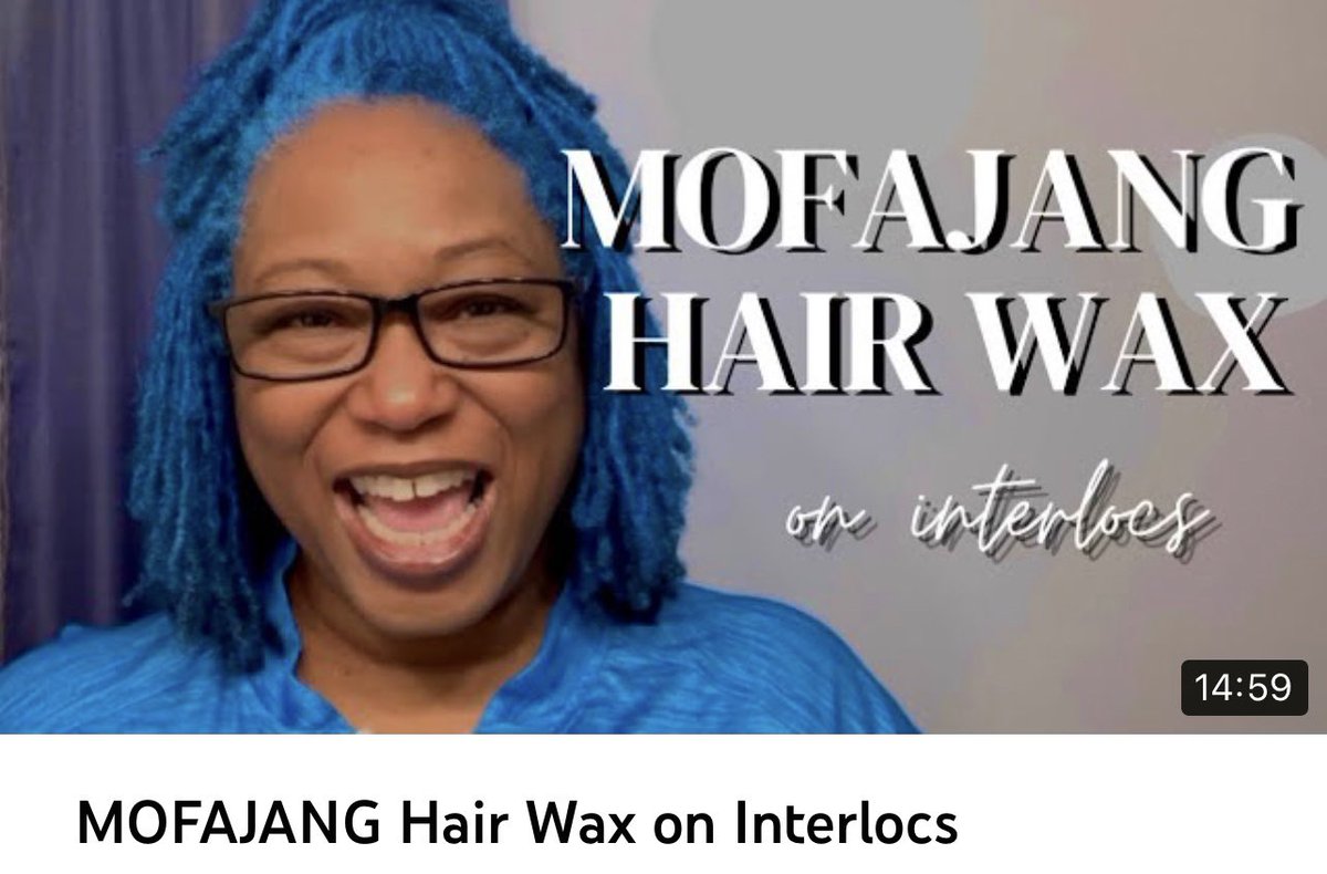 BarbaraOliver03's tweet photo. MOFAJANG Hair Wax on Interlocs https://t.co/gALAxfTpdV via @YouTube https://t.co/PWZ4EMAScu