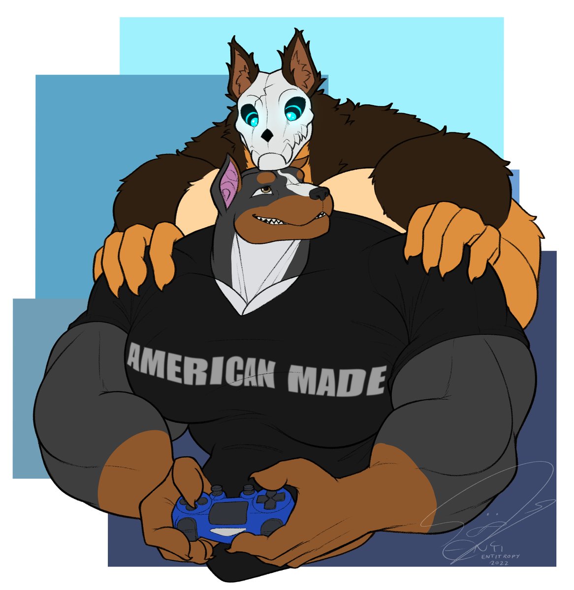 Entitropy's tweet image. Wholesome stuff

Finished commission for @Knight56War 
#Entitropy #EntiCommissions