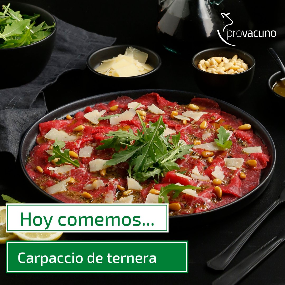 👩🍳 Hoy comemos... ¡#Carpaccio de #ternera!

🔸 Un plato fácil de preparar que siempre sorprende a los invitados. Saborea la #carne de #vacuno con esta exótica receta que además no es pesada para la digestión.

Descubre aquí la #receta ⬇️
fansdelvacuno.es/recetas/facile…