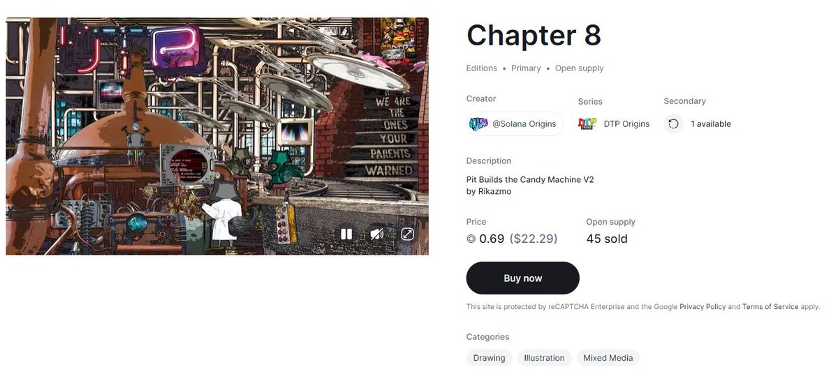 kiragizzmo's tweet photo. 45 Editions Sold still plenty time🕢⏰🕧⏲️ to purchase your edition at 0.69 SOL🤫 

Your edition acts like a ticket into a draw 
Winner gets a free custom 1/1 of their own concept and PFP. 🧐😎🫶
#NFTs #Giveaway 
@DegenTrashPanda @DegenApeAcademy
 
https://t.co/FSewkkLAOe https://t.co/us81TKrsB6